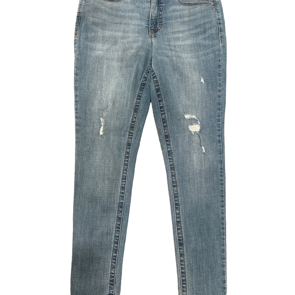 VTG Seven For All Mankind Womens Tummyless Skinny Jeans Size 12 Blue
